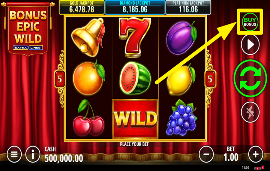 Bonus Epic Wild Extralines フリースピンで、もっと勝利を？