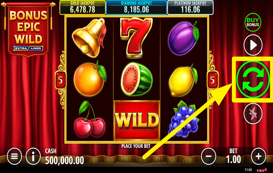 Bonus Epic Wild Extralines 回転に参加しよう！