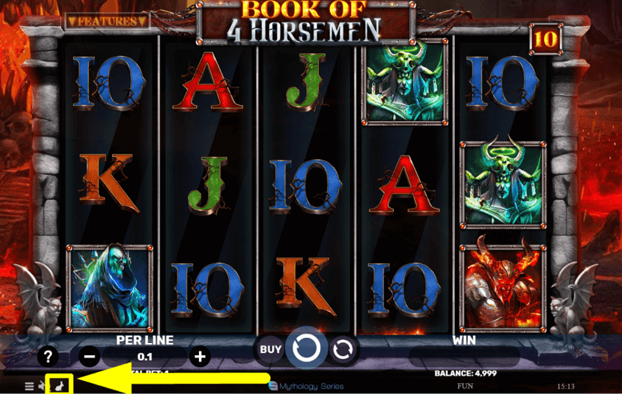 Book of 4 Horsemen CHANGEZ LA VITESSE D'ESSORAGE.