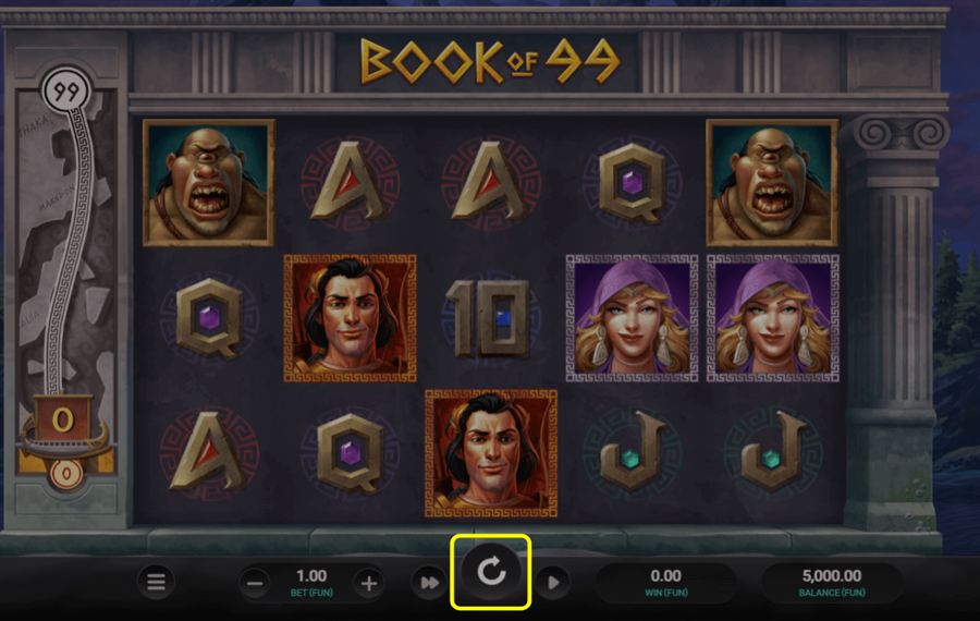 Book of 99 Appuyez sur le bouton de rotation