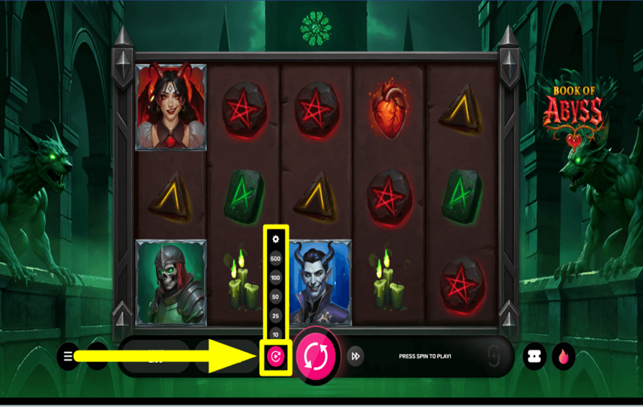 Book of Abyss SPIN AUTOMATICALLY.