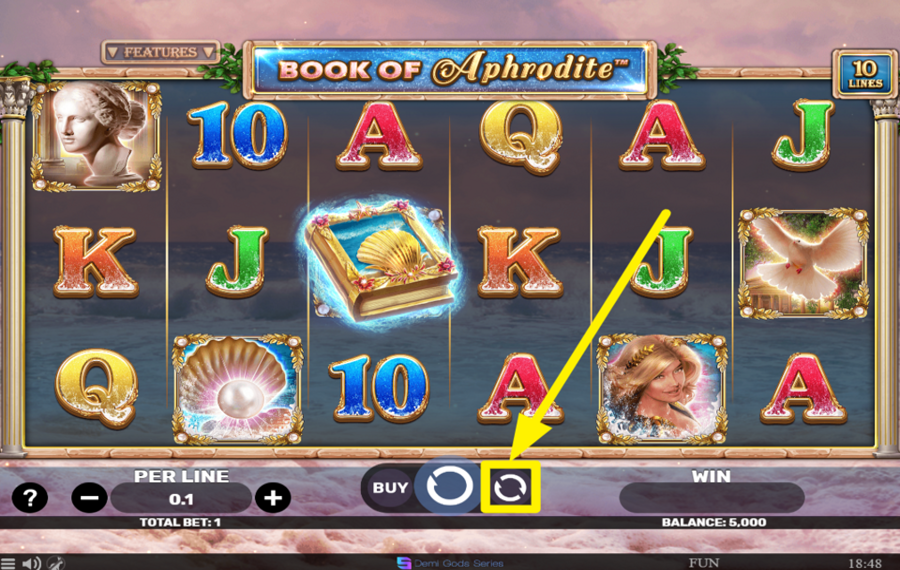 Book of Aphrodite ИСПОЛЬЗУЙТЕ АВТОМАТИЧЕСКОЕ ВРАЩЕНИЕ.