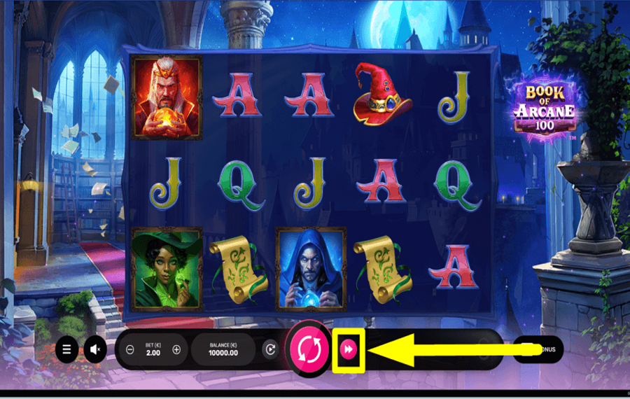 Book of Arcane 100 SPEED UP THE GAME.