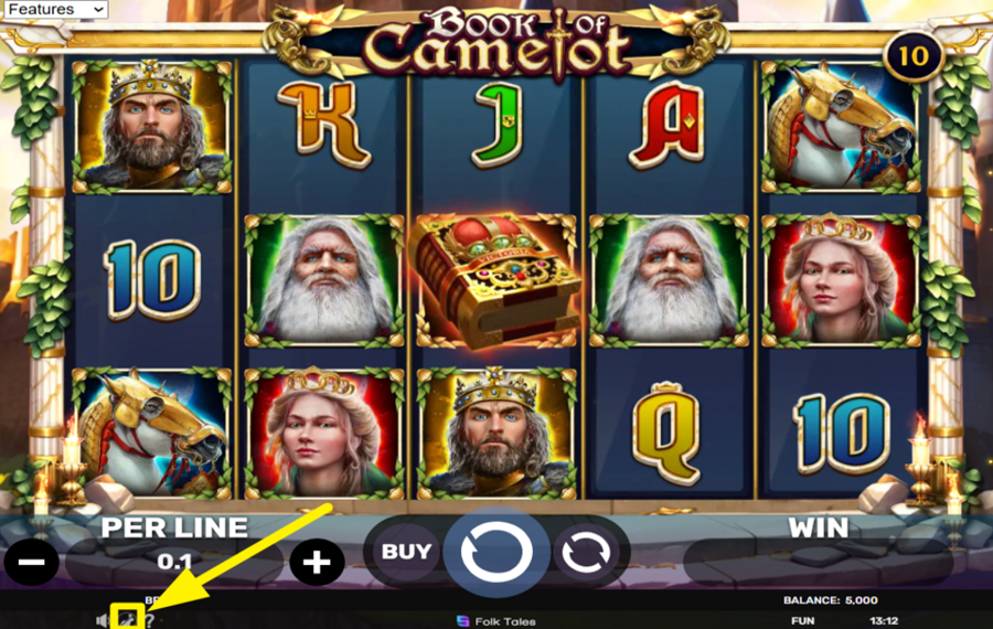 Book of Camelot CHANGE THE SPEED.