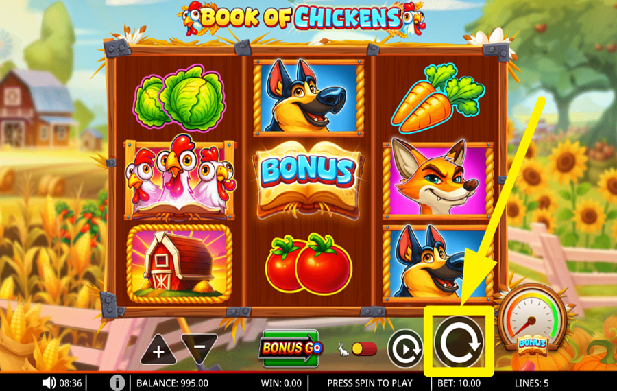 Book of Chickens スピンして勝利を掴め！