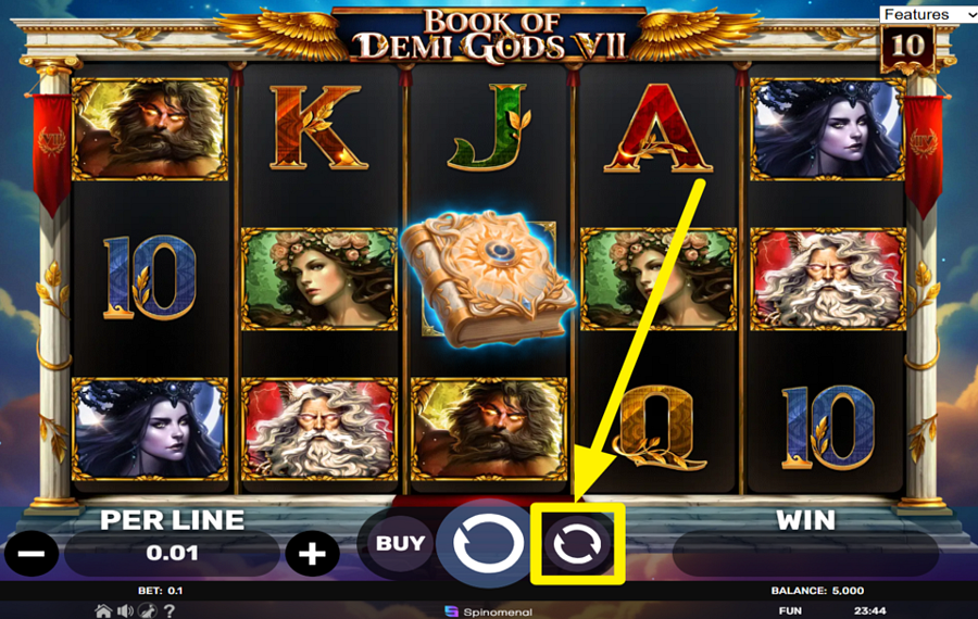 Book of Demi Gods VII AUTOPLAY AKTIVIEREN.