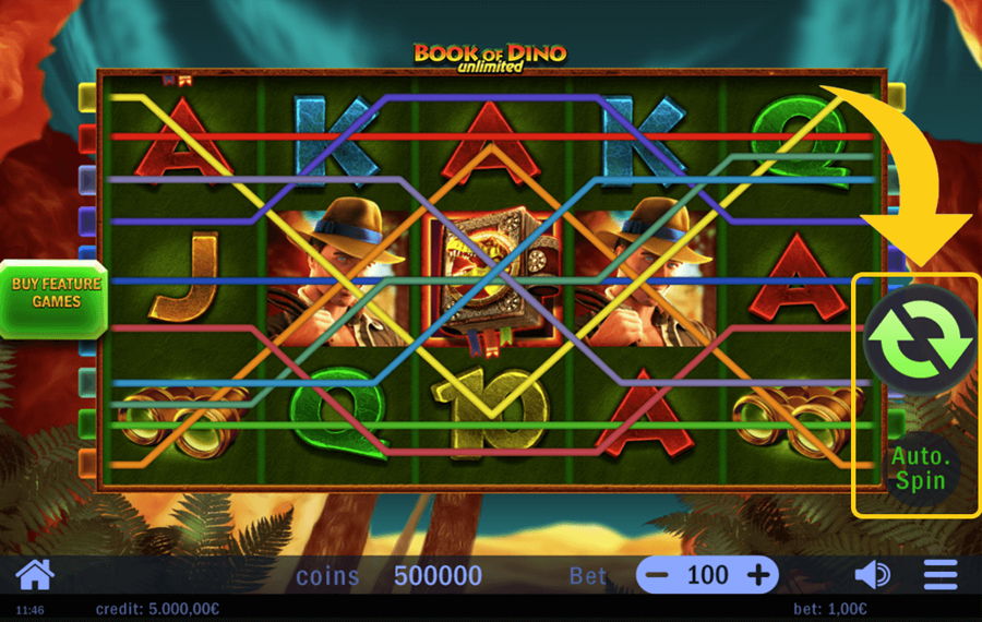 Book of Dino Unlimited Commencez à tourner !