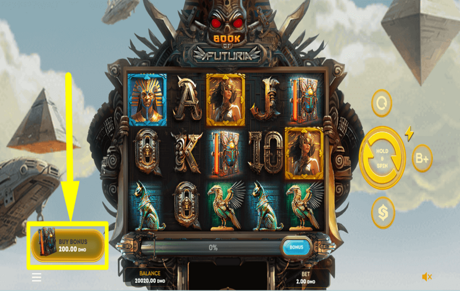 Book of Futuria BONUSFUNKTIONEN KAUFEN.