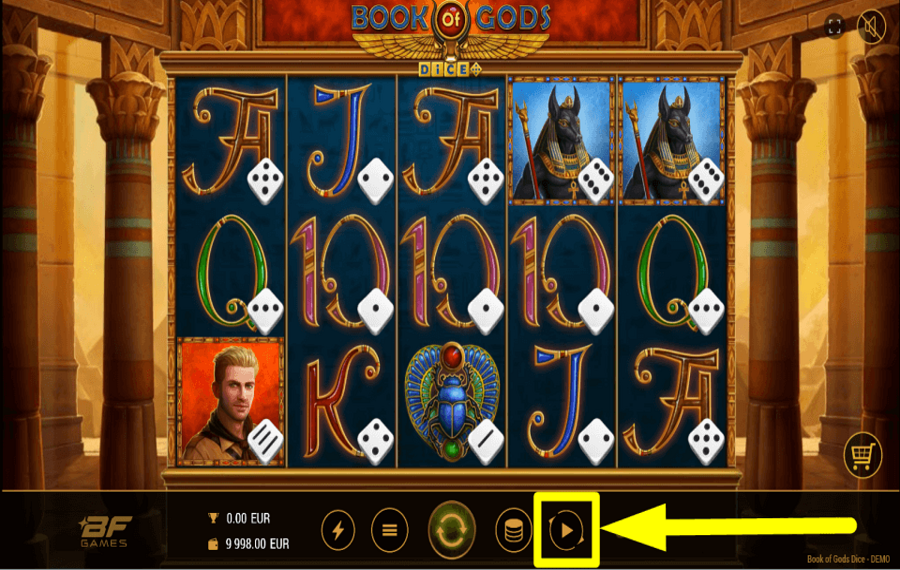 Book of Gods Dice USE AUTOPLAY.