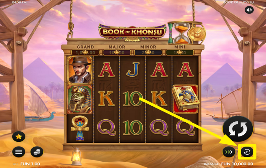 Book of Khonsu TRIGGER AUTOMATIC PLAY.