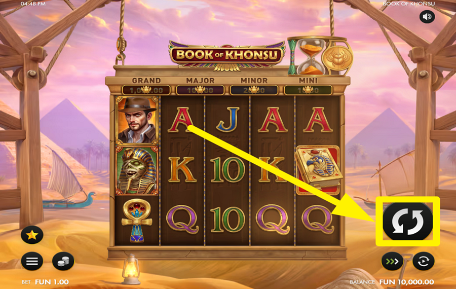 Book of Khonsu JOIN THE SPINNING.