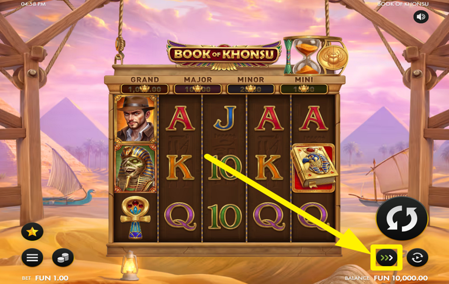 Book of Khonsu RAMP UP THE SPEED.