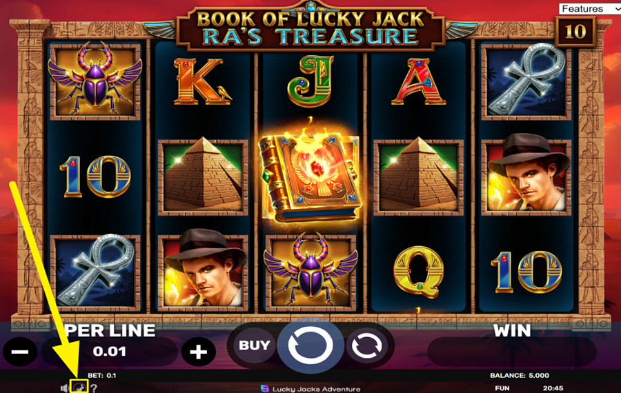 Book of Lucky Jack Ras Treasure ACCELERA LE ROTAZIONI.