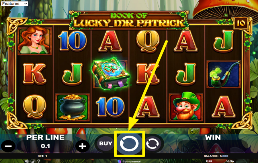 Book of Lucky Mr Patrick PLAY THE GAME.