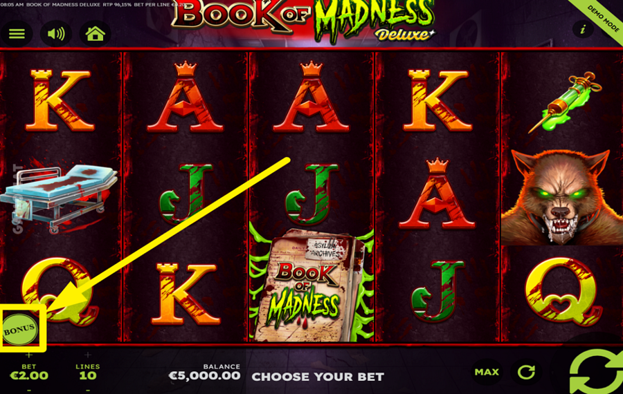 Book of Madness Deluxe GRAB A BONUS!