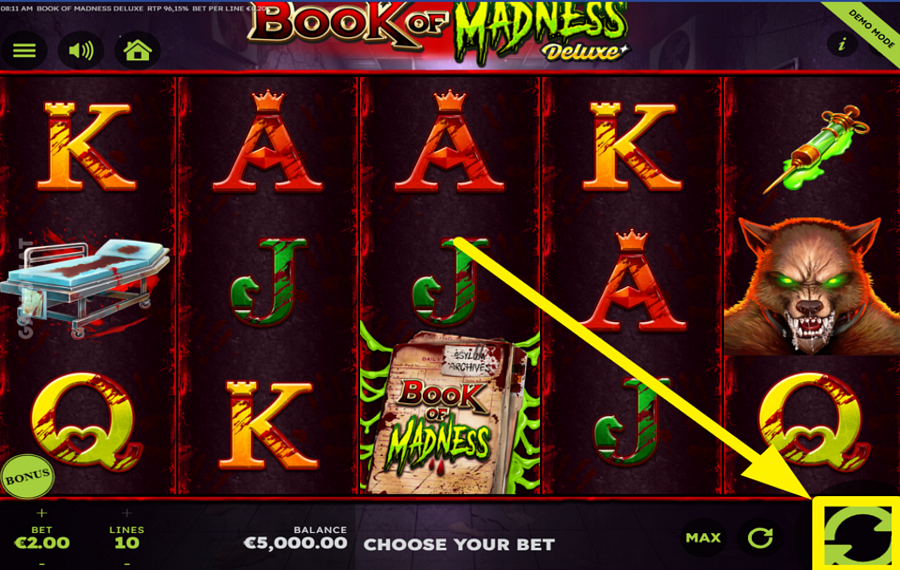 Book of Madness Deluxe SPIN FOR VICTORY!