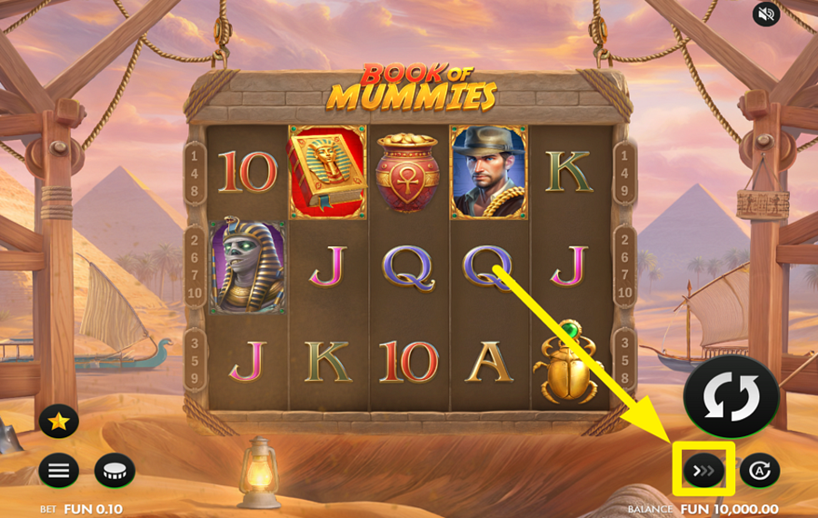 Book of Mummies AUMENTE LA VELOCIDAD.