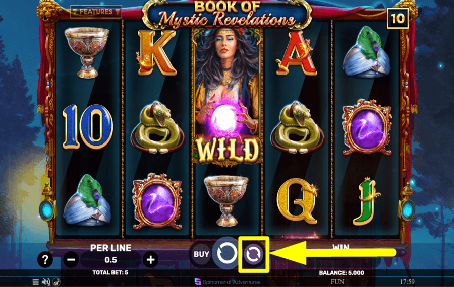 Book of Mystic Revelations PROCÉDER AUTOMATIQUEMENT.