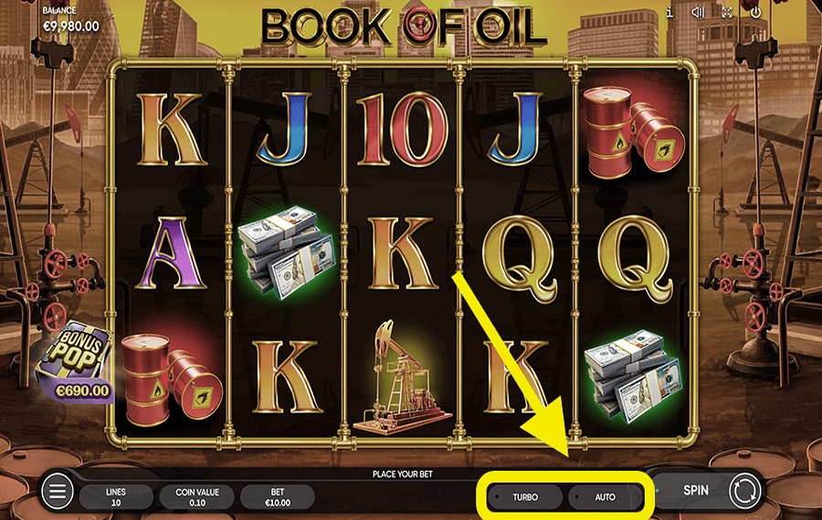 Book Of Oil Utilisation des fonctionnalités optionnelles « Lecture automatique » et « Turbo ».