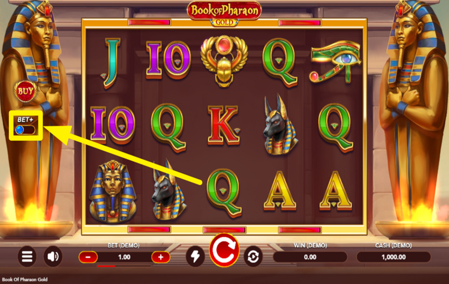 Book of Pharaon Gold Erhöhen Sie Ihren Einsatz.