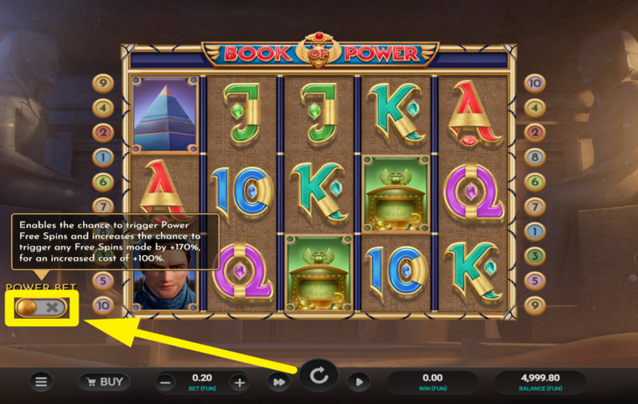 Book of Power ATTIVA LA SCOMMESSA POTENTE.