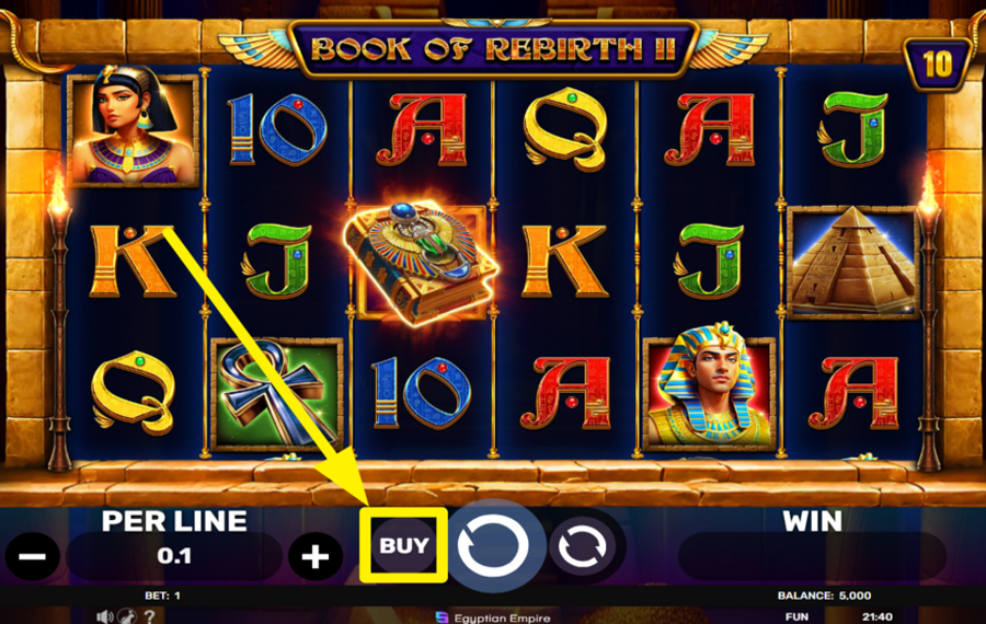 Book of Rebirth 2 PURCHASE FREE SPINS.