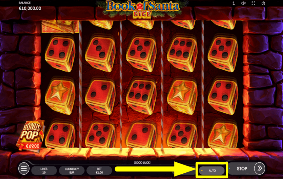 Book of Santa Dice AUTORISER LA LECTURE AUTOMATIQUE.