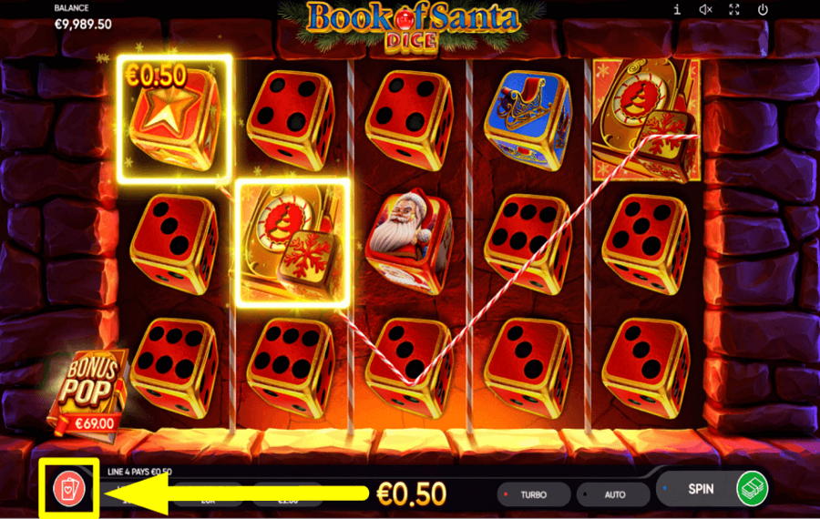 Book of Santa Dice ACCEPTEZ LE PARI.