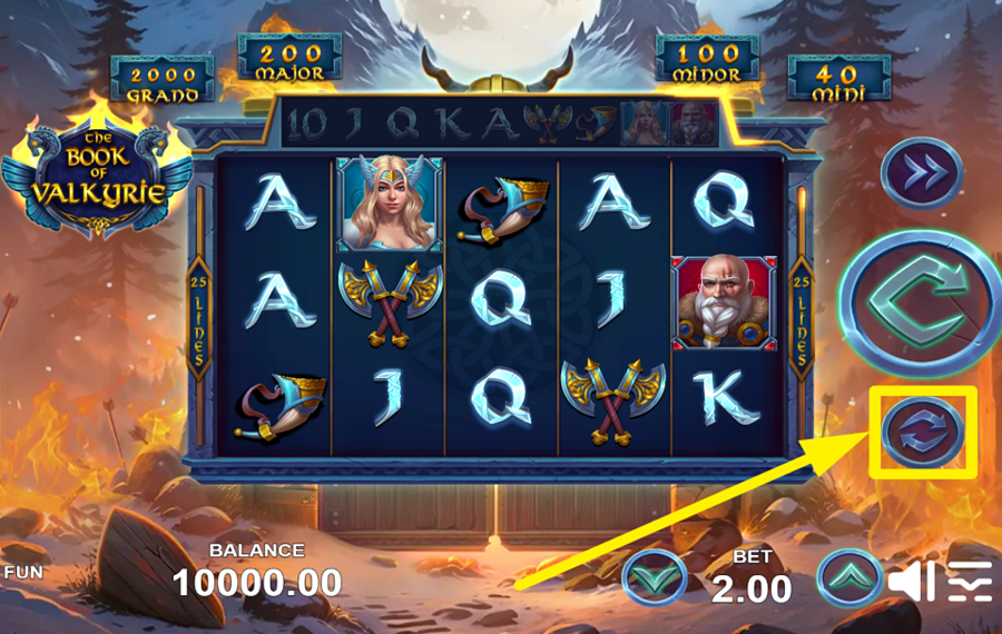 The Book of Valkyrie ИСПОЛЬЗУЙТЕ АВТОМАТИЧЕСКИЕ ВРАЩЕНИЯ.