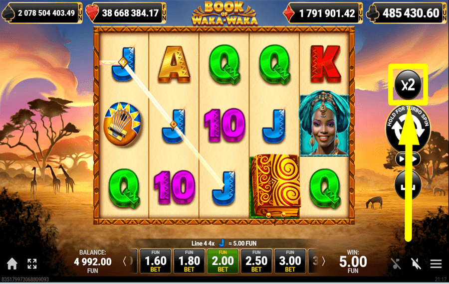 Book of Waka Waka COMIENCE A JUGAR.
