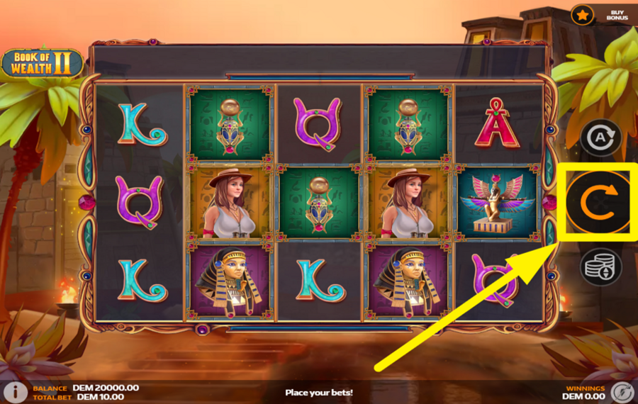 Book of Wealth 2 DREHEN SIE DIE ROLLEN.