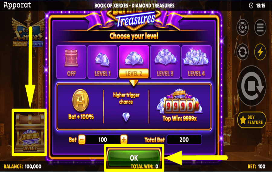 Book of Xerxes Diamond Treasures APROVECHA LA OPORTUNIDAD.