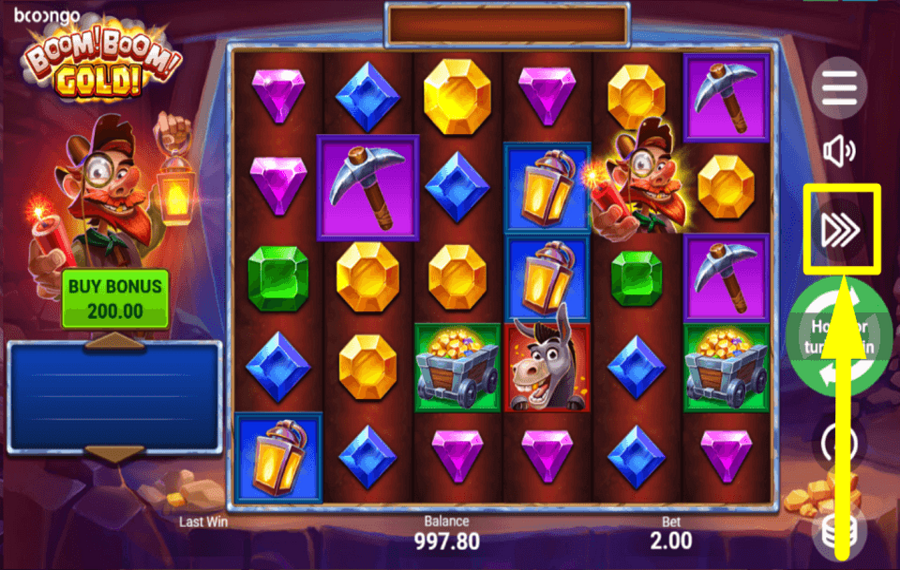 Boom Boom Gold ACCÉLÉREZ LE JEU.