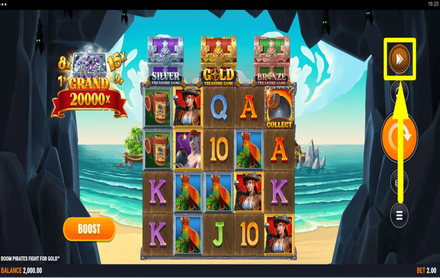 Boom Pirates Fight For Gold ERHÖHEN SIE DAS TEMPO.