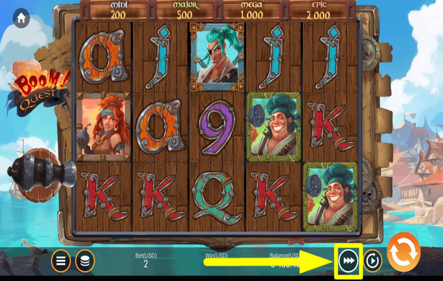 Boom Quest SPEED UP THE GAME.