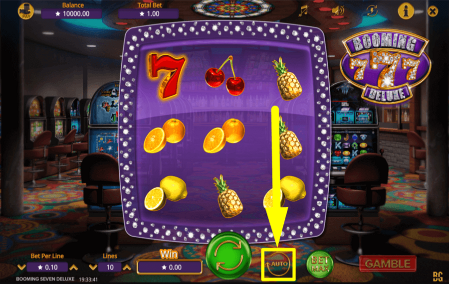Booming Seven Deluxe UTILIZZA LA FUNZIONE “GIOCO AUTOMATICO”.