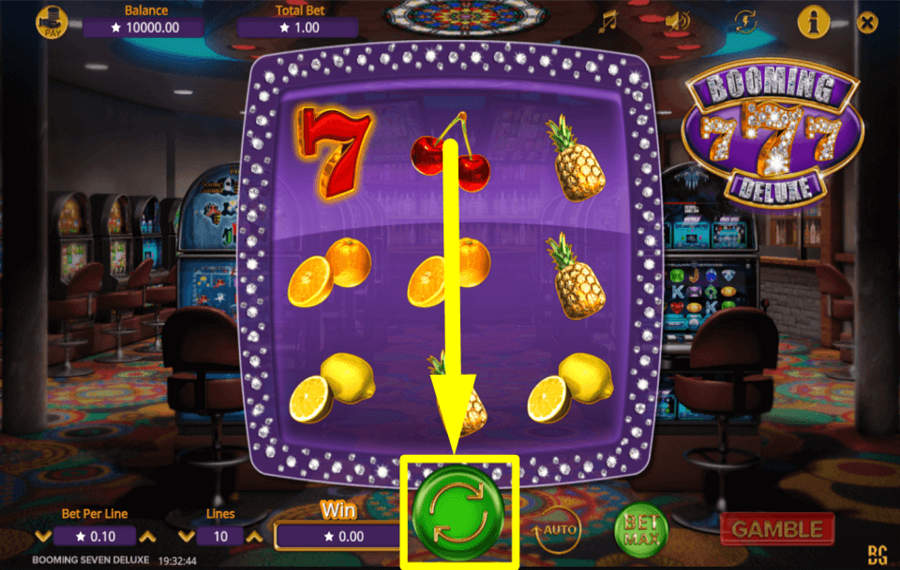 Booming Seven Deluxe PREMI IL PULSANTE "GIOCA".