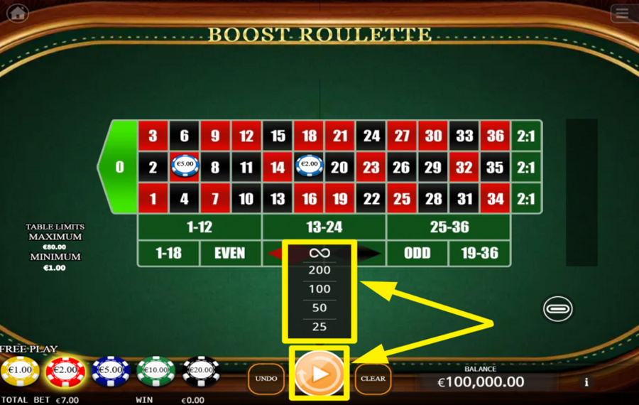 Boost Roulette UTILIZAR REPRODUCCIÓN AUTOMÁTICA.