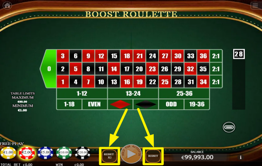 Boost Roulette REPITE TU ÚLTIMA APUESTA.