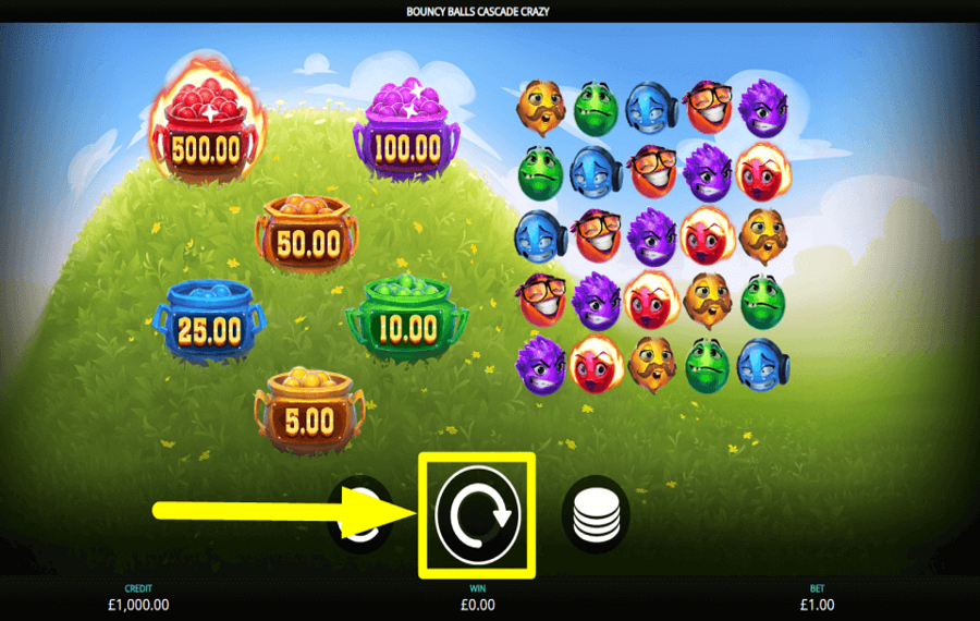 Bouncy Balls Cascade Crazy ИСПЫТАЙТЕ СВОЮ УДАЧУ.