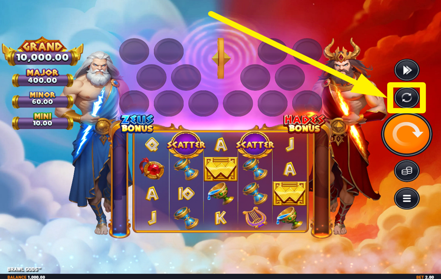 Brawl Gods ВКЛЮЧИТЬ АВТОВОСПРОИЗВЕДЕНИЕ.