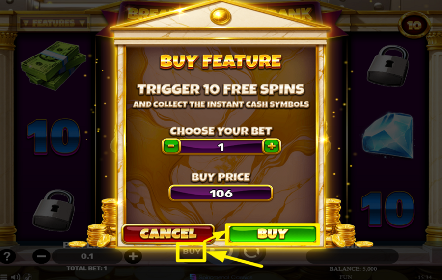 Break the Piggy Bank ¡ELIGE ALGUNOS GIROS EXTRA!