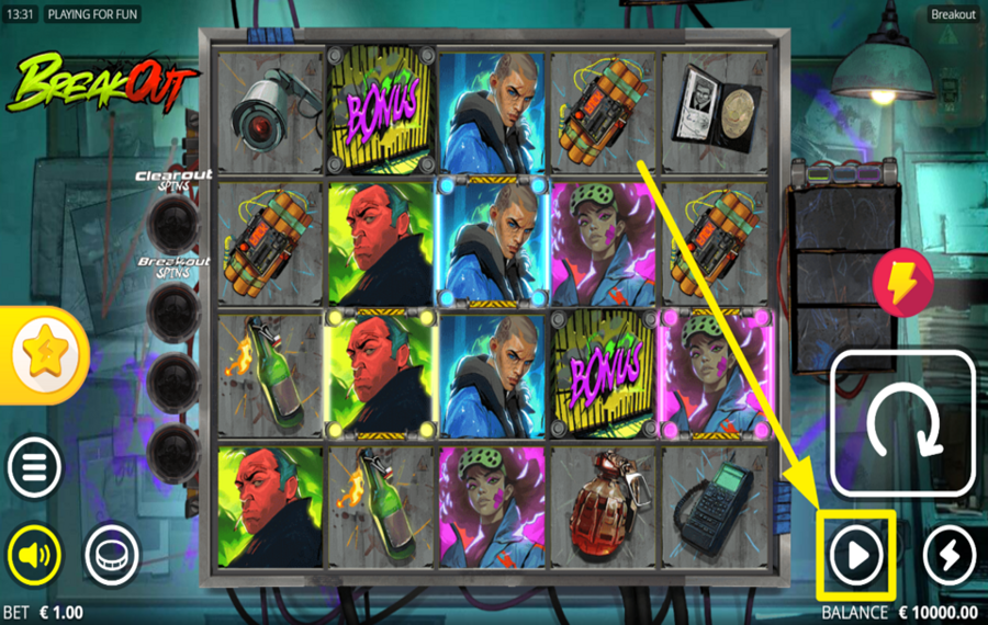 Breakout UTILIZAR REPRODUCCIÓN AUTOMÁTICA.