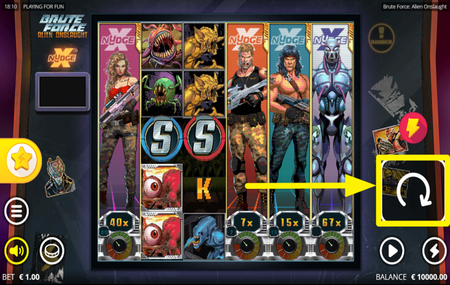 Brute Force Alien Onslaught ¡GIRA LOS CARRETES!