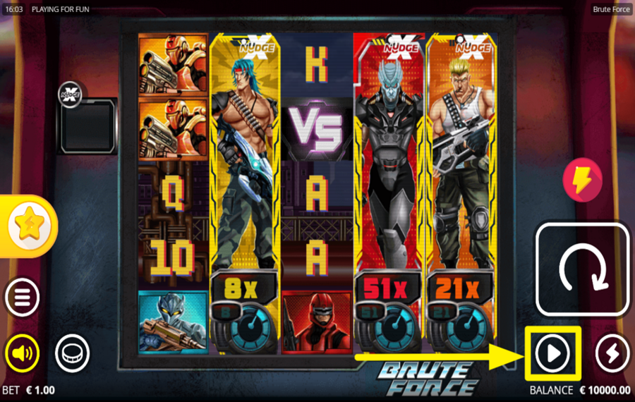 Brute Force UTILICE GIROS AUTOMATIZADOS.