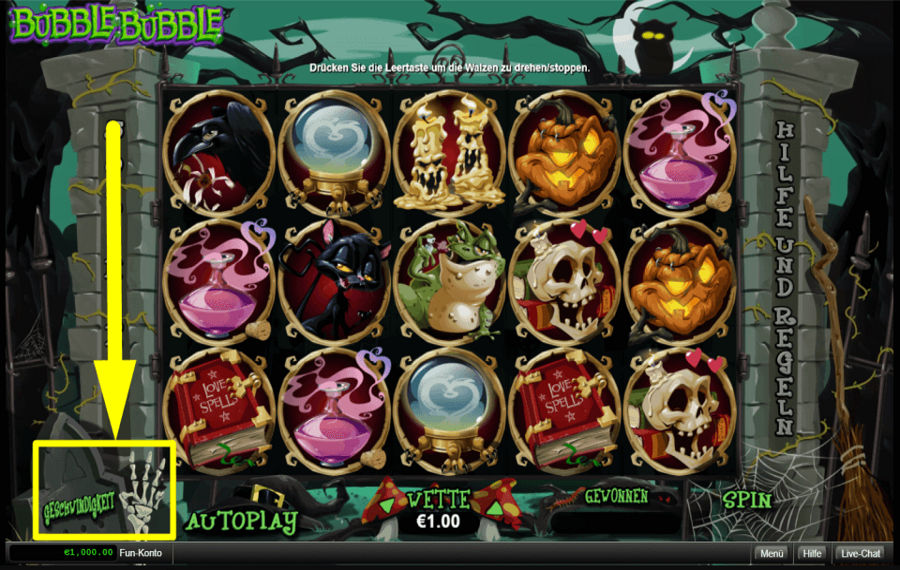 Bubble Bubble SPEED UP THE GAME.