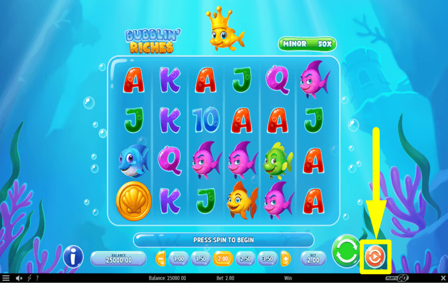 Bubblin Riches CHOOSE AUTOPLAY.