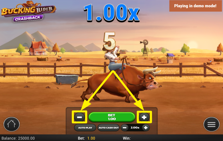 Bucking Rider AJUSTEZ VOTRE MISE.