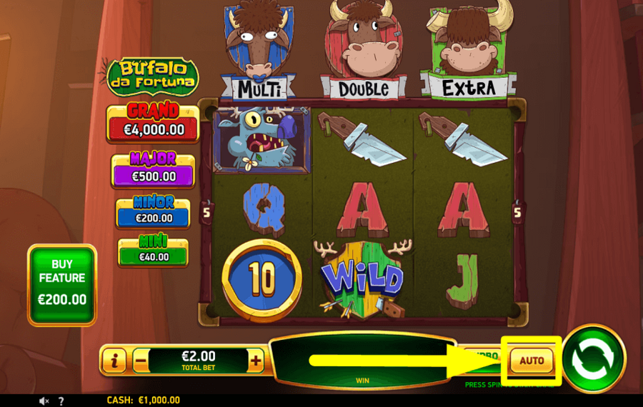 Bufalo da Fortuna UTILISER LA LECTURE AUTOMATIQUE.