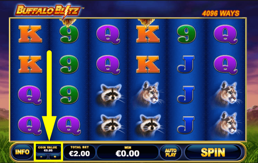 Buffalo Blitz ВЫБЕРИТЕ ОБЩУЮ СТАВКУ.